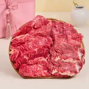 [품질포장]1++No.9등급 한우 선물세트 패밀리한상 800g (등심 채끝 차돌박이 안심 갈비살 살치살)