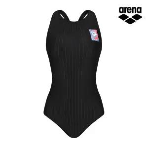 [아레나수영복] 플로우 원피스 레이서백 A3BL1LO01BLK
