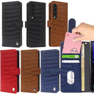 Z 폴드3 케이스 SM-F926N 전용 다이어리 소 가죽 케이스-리만