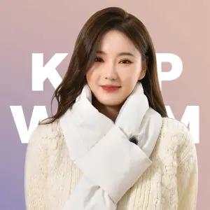 USB 발열목도리 패딩머플러 전기 온열 히팅 넥워머 방한 겨울