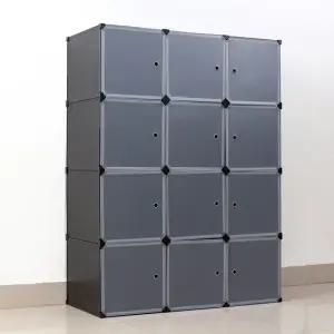 DIY 복합 선반 수납장 8칸 105x140cm 조립식옷장 조립식옷장 옷장행거 진열장 의류수납장