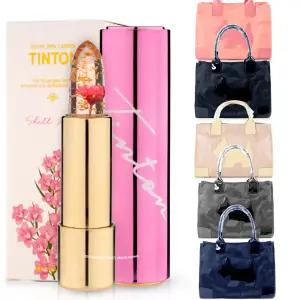 틴톤 시크릿 젤리 꽃 립스틱 셀 핑크+아가타 토트백(색상랜덤)