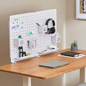 사무실 벽선반 책상 타공판보드 스탠드형 가림막 파티션 2개 1세트 2색상