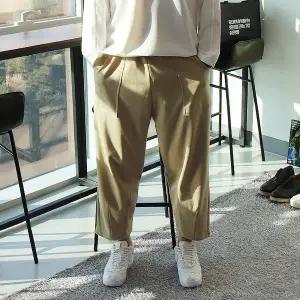 [우기브로]WRI 남자 빅사이즈 사각포켓 다트 와이드 밴딩팬츠