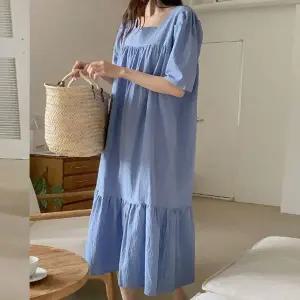 [보리보리/보리맘]스퀘어 퍼프 린넨 롱 원피스 빅사이즈 임부복 여름 휴양지 여행 TA061