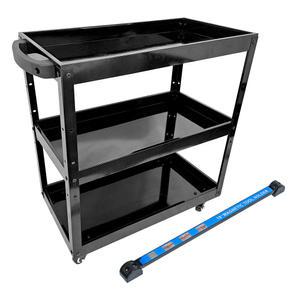 클리미트 이동식 3단 공구함 BF-1+리벤토 자석바 RMH-450 철제 선반 높이조절 공구대 다이 부품 툴픽업