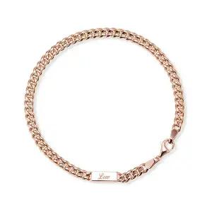 [도로시] 14k 데일리 민체인 이니셜 팔찌(15~17cm)