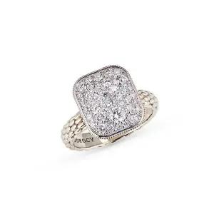 [도로시] 14k 글로우 사각 랩 다이아몬드 반지