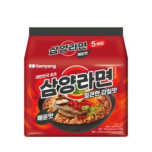 삼양 삼양라면 얼큰한 감칠맛 봉지라면 120g 5개입 8팩 멀티팩