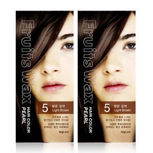 진주펄 염색약 5호 밝은갈색  x 2개