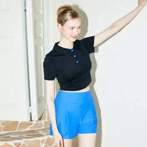 [하프클럽/베이직 엘르]아블로스 크롭 래쉬가드 바지 비치웨어 세트 ABL-X203B