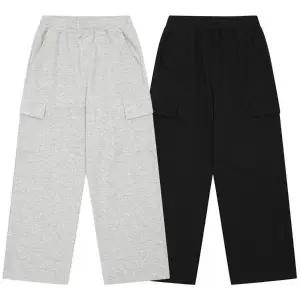 [에꼴리에] 세이브존03 세미 와이드 카고 분또 바지  24C0281 (BK,GY) (S16996873)