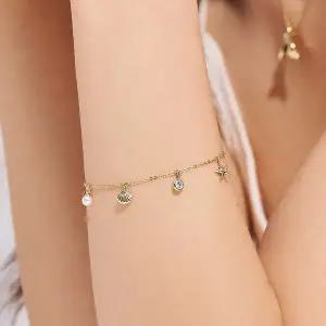 [도로시] 14k 모이사나이트 언더더씨 팔찌