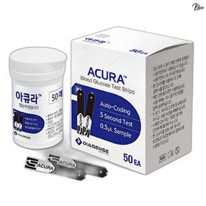 혈당검사지 당체크 검사 아큐라 당뇨 시험지 150매