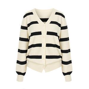 [페이지플린] 펀칭스트라이프니트가디건_P4CCA018C