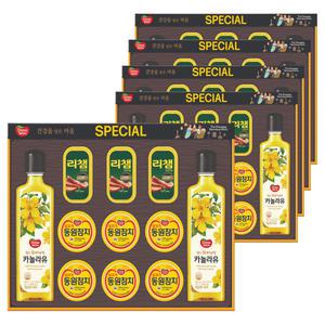 동원 스페셜 5호 선물세트 5개 (1BOX) / 명절 설날 추석 참치 햄 카놀라유