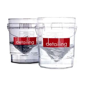 디테일링 크리스탈 클리어 세차 버킷 용품 23.4L 투명 버킷 물통