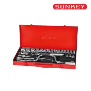 썬키 1/2인치 소켓렌치 세트 SSR-24 복스알 복스 24p