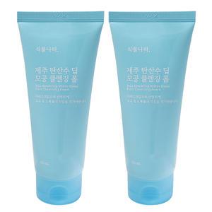 식물나라 제주 탄산수 모공 딥 클렌징폼 폼클렌징 120mL 2개