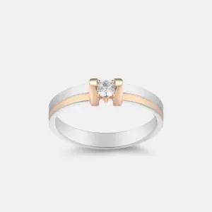 [메트로시티 주얼리] 디아만테 14K 콤비 링 A233DR3372C4A