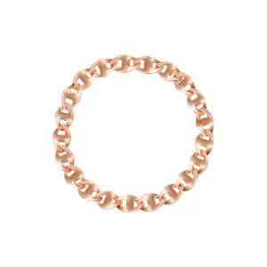 18K 심플 콩 사다리 체인 금 반지 TYPE-C