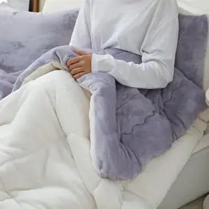 [아망떼]소울메이트 플란넬 극세사 겨울 차렵이불 패드세트Q