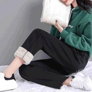 기모 안감 여성 겨울 바지 털안감 와이드한 통바지 밴딩퍼팬츠 기모안감바지 여자털바지 여자털안감바지 털