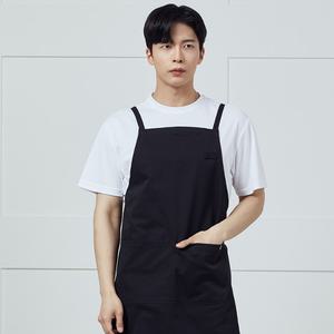 블랙 기본 무지 앞치마 카페 바리스타 식당 서빙 X형 홀 유니폼 미용 업소용