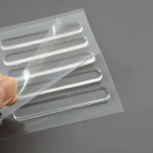 문 꽝 방지 테이프 투명 슬림 쿠션 흡수 패드 범퍼 가구 도어 파손 소음 스티커 싱크대 10p