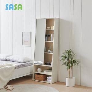 [SASA]사사가구 루니아 슬라이딩 전신거울 수납 화장대
