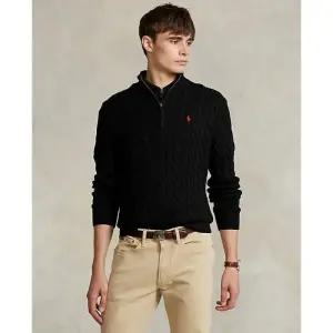 폴로 랄프로렌 랄프 로렌 남성 케이블 니트 코튼 쿼터 지퍼 스웨터MNPOSWE16820773001 [백화점 매장판]