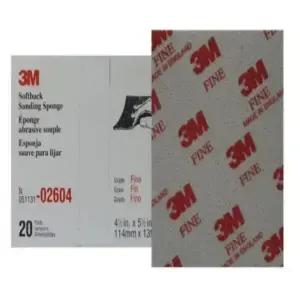 3M 샌딩 스펀지 페파 02604 [FINE] #240~#320 샌딩 사포 페이퍼 건식 습식 물사포 자동차 휠 도장 복원