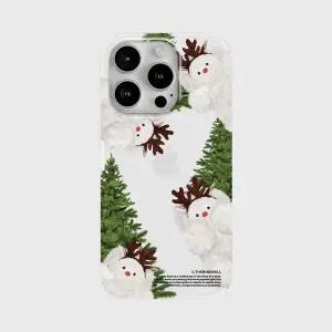 더나인몰 패턴 루돌프뽀꾸 반투명 폰케이스