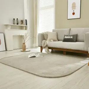 해피 극세사 아치형 러그 카페트 사계절 단모 워셔블 침실 거실러그 200x300