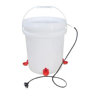 컵형수평니플급수기 닭물통  미니 20리터+열선2m