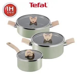 [테팔] 블라썸 인덕션 냄비 3종 (편18+양20+전24)