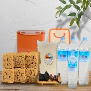 정월 장담그기 완벽 풀세트(메주 6개+천일염+건고추+숯+누름독+순창샘물7L)