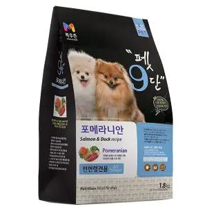 목우촌 펫9단 강아지사료 포메라니안 1.8kg