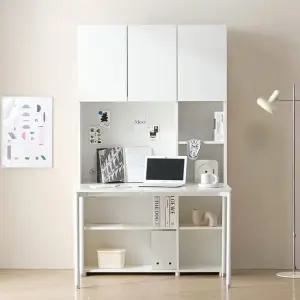 HM2049 hyom 전면 책장 책상세트 6단 1200