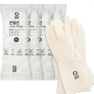 모스트픽 끈질긴 니트릴 고무장갑 화이트 × 중(M) 5개