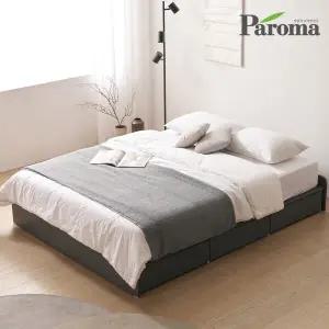 레오 무헤드 서랍형 퀸사이즈침대+유로탑 독립매트