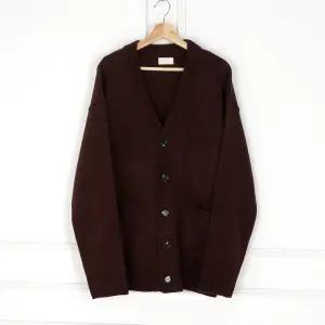 [NOB]NOB 브라운 갈색 남자 세미오버핏 소프트 포켓 가디건