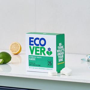 에코버 클래식 식기세척기세제 레몬 라임 25개입