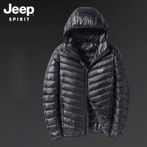 JEEP 남녀공용 후드 경량패딩
