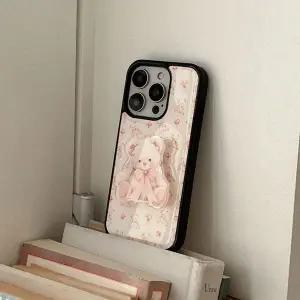 메이드모먼 pink bear 디자인 에폭시 범퍼케이스