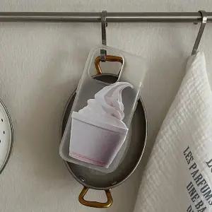 메이드모먼 soft ice cream dream 디자인 반투명 폰케이스