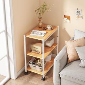 디모어 이동식 다용도 3단 오픈 선반 트롤리 2색