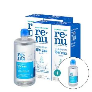 [바슈롬] 리뉴 후레쉬 500ml x 4개 + 120ml / 소프트 렌즈 세척액