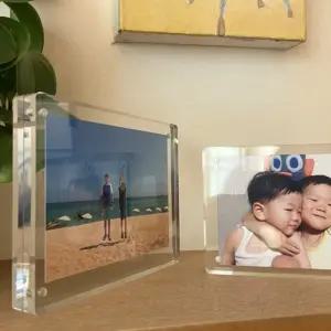 자석 아크릴 사진 액자 납골당 포카 메뉴 꽂이