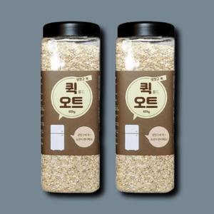 [기타] 퀵 롤드 오트 600g 2개 냉장고쏙 오트밀 오버나이트 닭죽 또띠아 트레이더스